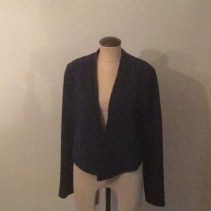 White House Black Market cropped soft drape jacket